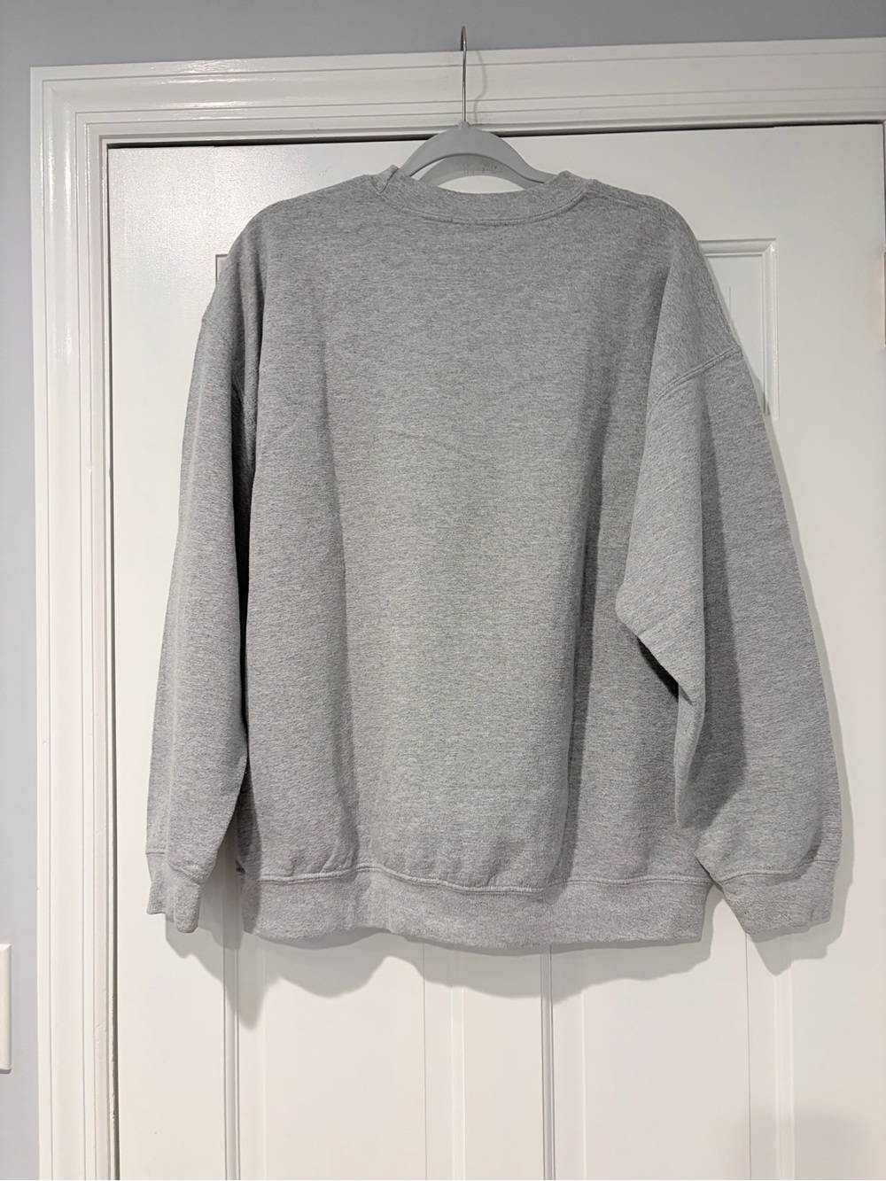 Gildan Gray Crewneck Sweatshirt with Red Ski Patrol Graphics - Picture 2 of 7
